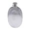 Antique 19th Century Victorian Solid Silver & Glass Huge Hip Flask, London, 1870s, Image 1