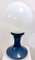 Mid-Century Blue Murano Glass Table Lamp by Carlo Nason, Italy, 1960s 3