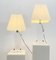Mid-Century Acrylic Glass Table Lamps, Italy, 1970s, Set of 2 3