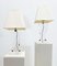 Mid-Century Acrylic Glass Table Lamps, Italy, 1970s, Set of 2, Image 1