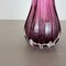 Floral Murano Glass Sommerso Vase, Italy, 1970s 4