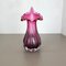 Floral Murano Glass Sommerso Vase, Italy, 1970s 3