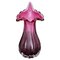 Floral Murano Glass Sommerso Vase, Italy, 1970s 1