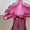 Floral Murano Glass Sommerso Vase, Italy, 1970s 7