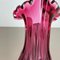 Floral Murano Glass Sommerso Vase, Italy, 1970s 14