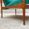 Moderne italienische Mid-Century Sessel aus Massivholz & grünem Samt, 1960er, 2er Set 13