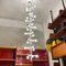 Lampadario verticale grande in acciaio satinato e plastica a 28 luci, Italia, anni '70, Immagine 12