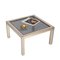 Italian Brass, Chrome and Smoked Glass Square Coffee Table, 1970s 13