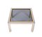 Italian Brass, Chrome and Smoked Glass Square Coffee Table, 1970s 3