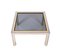 Italian Brass, Chrome and Smoked Glass Square Coffee Table, 1970s, Image 3