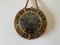 German Brass Zodiac Signs Wind Up Wall Clock with Rope Hanger by Atlanta, 1960s 2