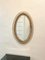 Mid-Century Rattan and Bamboo Oval Wall Mirror, Italy, 1960s 5