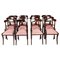 Antique Regency Bar Back Dining Chairs, Set of 12 1