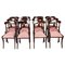 Antique Regency Bar Back Dining Chairs, Set of 12, Image 1