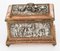Antike französische Schmuckschatulle aus versilbertem & vergoldetem Kupfer von AB Paris 9