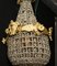 French Ormolu Chandelier with Crystal Drop Light 6