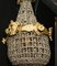 French Ormolu Chandelier with Crystal Drop Light, Image 6