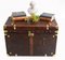 Vintage Luggage Trunk in Leather, Image 2