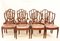 Sillas de comedor Hepplewhite antiguas de caoba, 1880. Juego de 8, Imagen 1