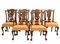 Gothic Chippendale Dining Chairs in Mahogany, 1890, Set of 10 1