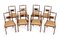 Regency Dining Chairs in Mahogany with Brass Inlay, Set of 8 1