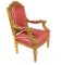 French Empire Armchair with Gilt Accent 1