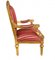 French Empire Armchair with Gilt Accent 5