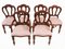 Viktorianische Esszimmerstühle aus Mahagoni mit Rückenlehne aus Ballon, 6er Set 4