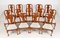 Queen Anne Dining Chairs in Elm, Set of 14 1