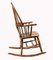 Rocking Chair Windsor en Chêne Sculpté à la Main 7