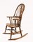 Rocking Chair Windsor en Chêne Sculpté à la Main 1