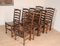 Ladderback Dining Chairs in Oak, Set of 8 1