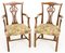 Antique Chippendale Armchairs in Mahogany, 1800, Set of 2 2