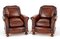 Club Chairs in Leather, Set of 2 1