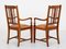 Antique Sheraton Revival Armchairs in Mahogany, Set of 2, Image 5
