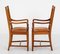 Antique Sheraton Revival Armchairs in Mahogany, Set of 2, Image 4