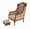 Club chair vittoriane con sgabelli, set di 2, Immagine 2