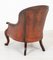 Victorian Armchair in Leather with Cabriole Leg, 1860, Image 8