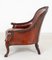 Victorian Armchair in Leather with Cabriole Leg, 1860, Image 6