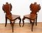 Antique Victorian Hall Chairs with Carved Seats, 1840, Set of 2 1