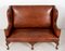 Queen Anne Settee Sofas in Leather, Set of 2, Image 7