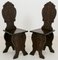 Italian Hand-Carved Lime Wood Hall Chairs, 1890s, Set of 2 1