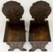 Italian Hand-Carved Lime Wood Hall Chairs, 1890s, Set of 2 6