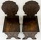 Italian Hand-Carved Lime Wood Hall Chairs, 1890s, Set of 2, Image 6