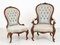 Victorian Parlour Chairs, 1860s, Set of 2, Image 1