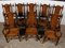 Elizabethan Oak Tudor Dining Chairs, England, Set of 8, Image 2