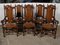 Elizabethan Oak Tudor Dining Chairs, England, Set of 8 1