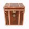 Leather and Copper Steamer Trunk 1