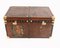 Vintage English Leather Steamer Trunk 1