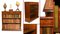 Regency Inlaid Mahogany Open Front Bookcase, Image 12